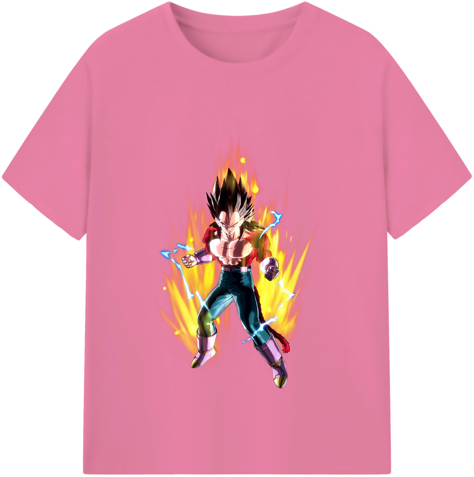 （画像用） ドラゴンボール ベジータ四世（Bejīta Yonsei）DRAGON BALL Vegeta IV 綿100％半袖Tシャツ（フロントプリント）